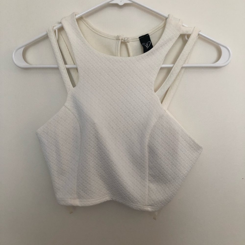 Dressy crop shirt